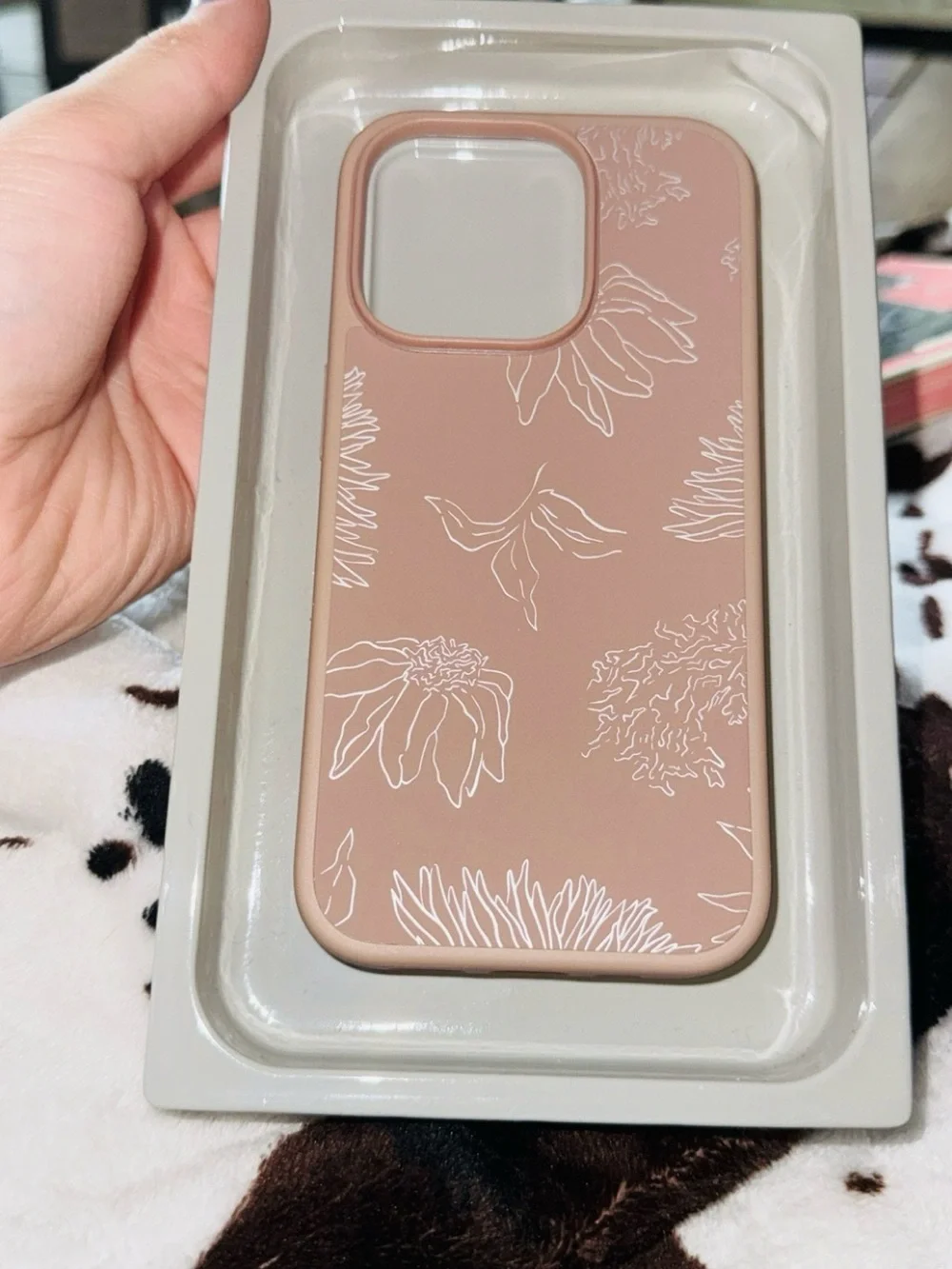 Floral Protective Phone Case - Blush Pink